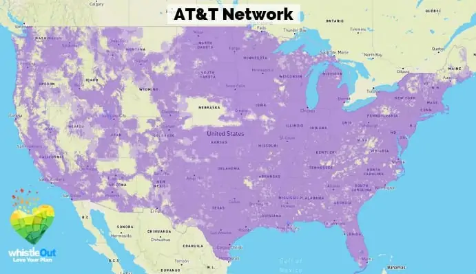 Área de cobertura de AT&T