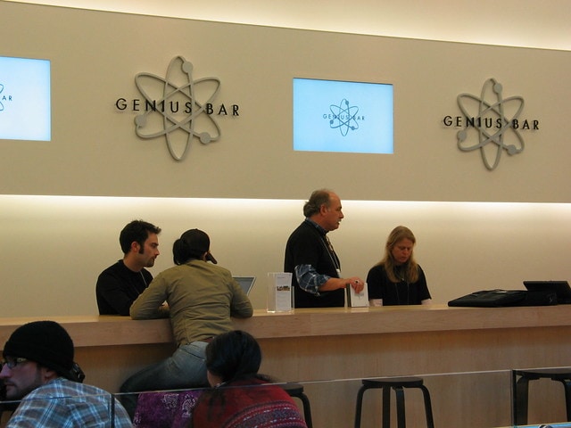 Genius Bar puede restablecer Apple Watch