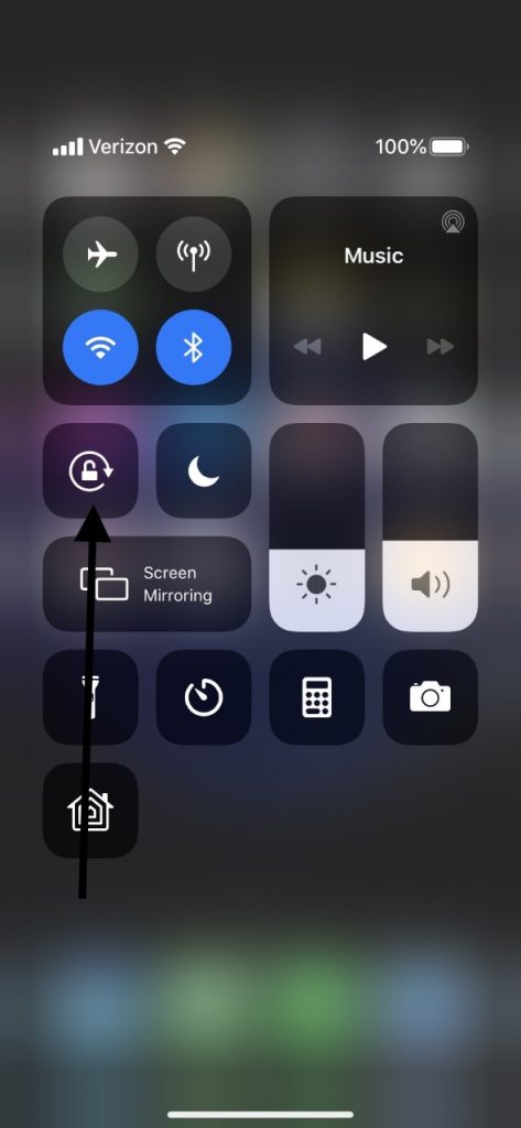 Bloqueo de rotación para la pantalla táctil de iPad no funciona