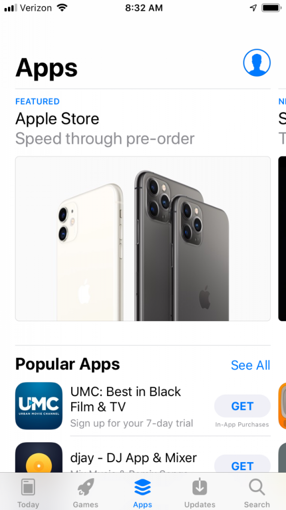 Visite la App Store para evitar parpadeos de pantalla