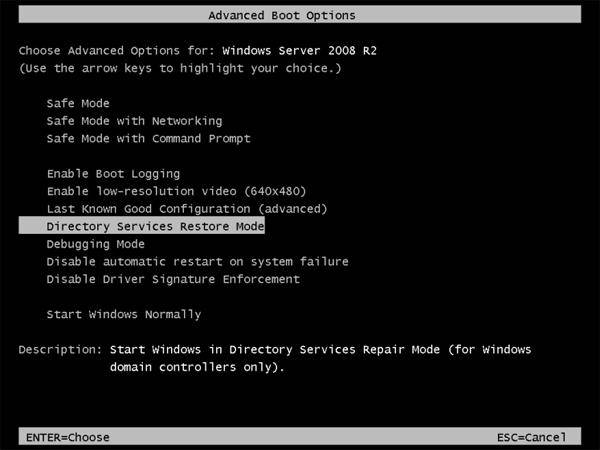 Restablecer la contraseña DSRM en Windows Server