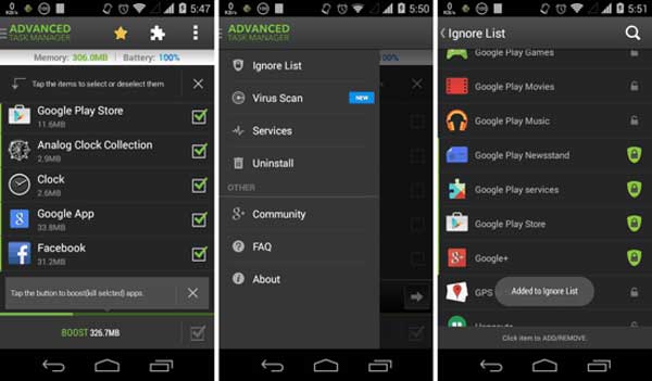 El mejor limpiador de Android como Advanced Task Manager
