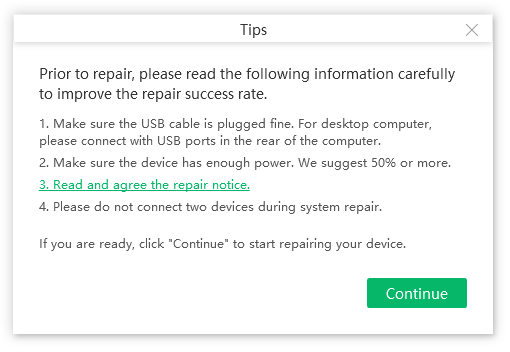 Consejo de reparación de Android