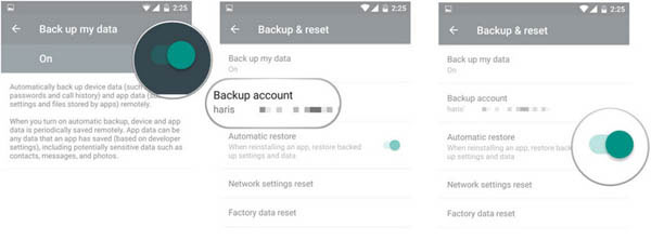 Restaurar ZTE de Google