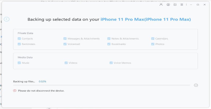 Haga una copia de seguridad de los datos en el viejo iPhone