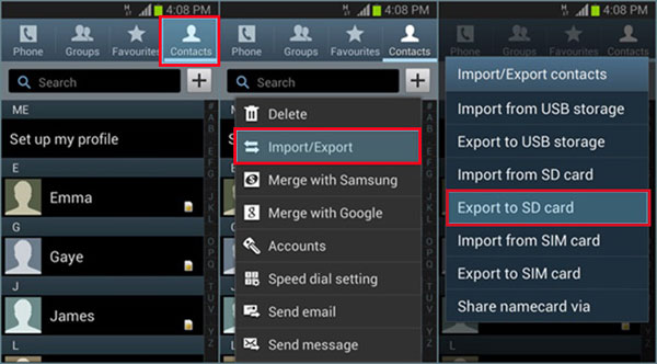 Cómo transferir contactos de Samsung a PC a través de USB