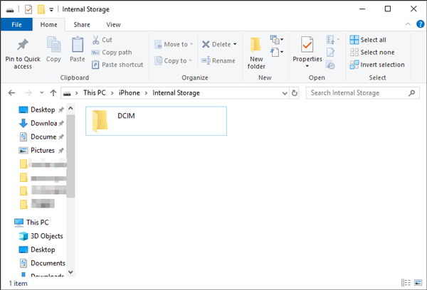 Copie y pegue videos de iPad a computadora usando File Explorer