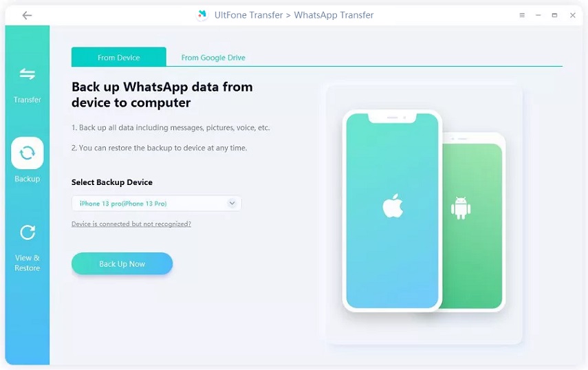 Comience a hacer una copia de seguridad de WhatsApp caché