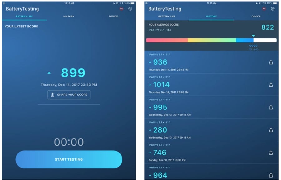 Verifique la duración de la batería de su iPad