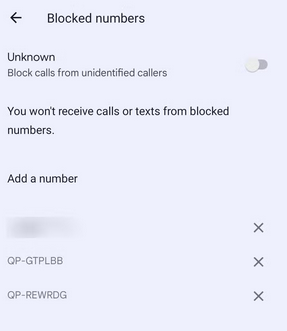 Cómo ver números bloqueados en Android a través de la aplicación Contactos