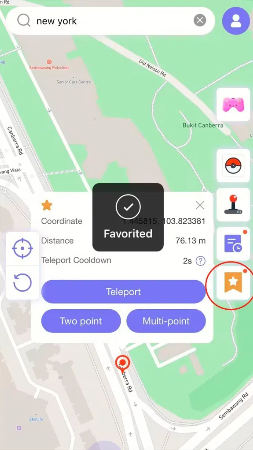Verifique los favoritos Anygo iOS