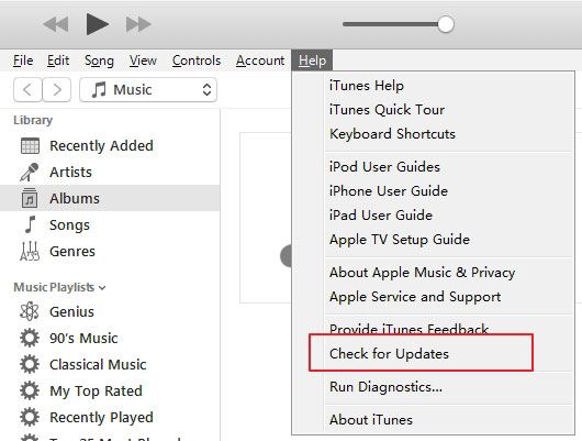 Actualizar iTunes en Windows