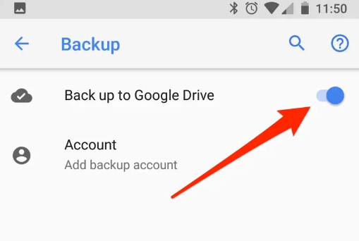 Verifique la opción de nuevo a Google Drive