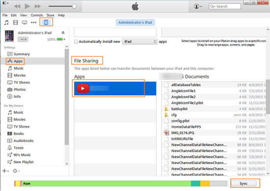 Transferencia de archivos de iPhone a PC con iTunes