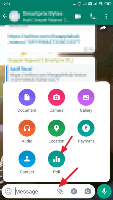 Crear encuesta de whatsapp android
