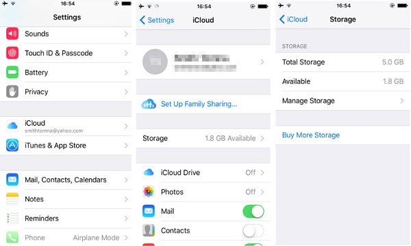 Cómo eliminar los mensajes de iCloud Storage pero no iPhone directamente