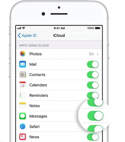 Cómo guardar mensajes de texto en iPhone a iCloud
