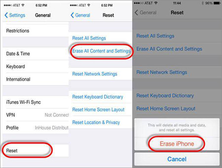 Arreglar el nuevo iPhone atascado en la actualización de software por reinicio de fábrica