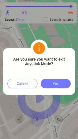 Salir GPS Joytsick Anygo iOS