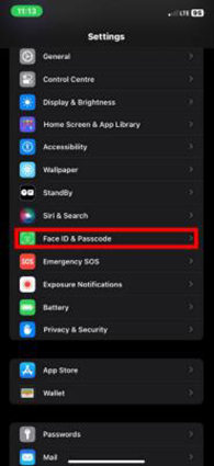 ID de cara y código de acceso