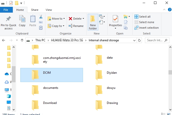 Computadora de Android de explorador de archivos