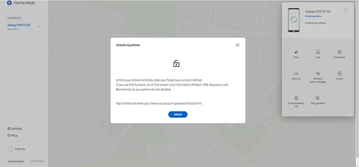 Evitar la pantalla de bloqueo de Samsung sin perder datos