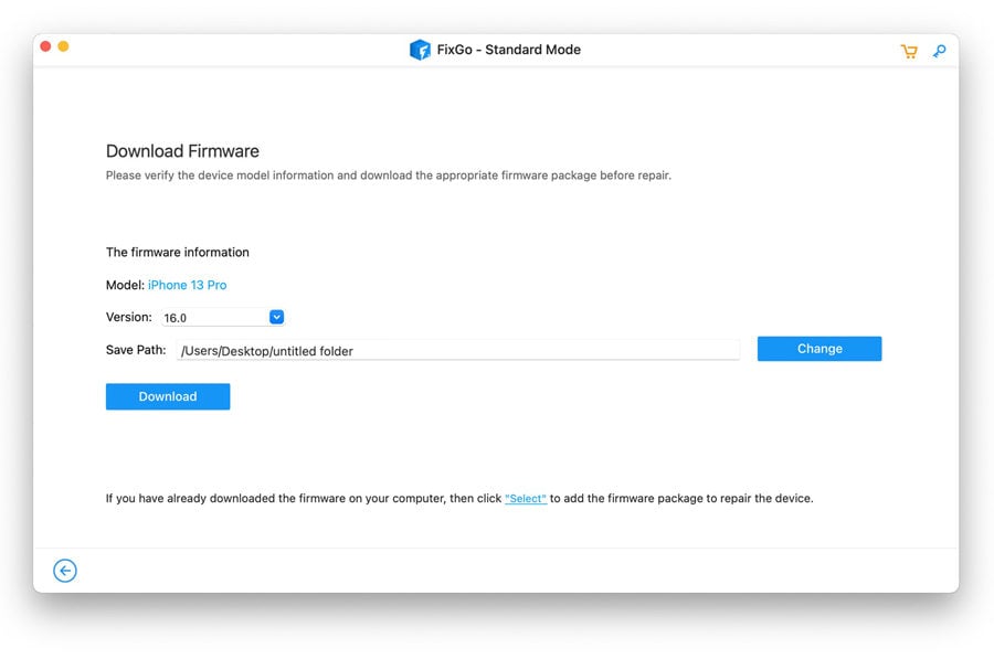 Use itooltab fixgo para reparar el correo de voz visual no funciona