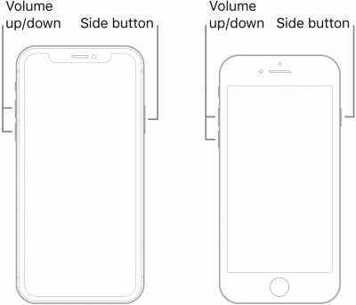 Restablecimiento duro iPhone 8 