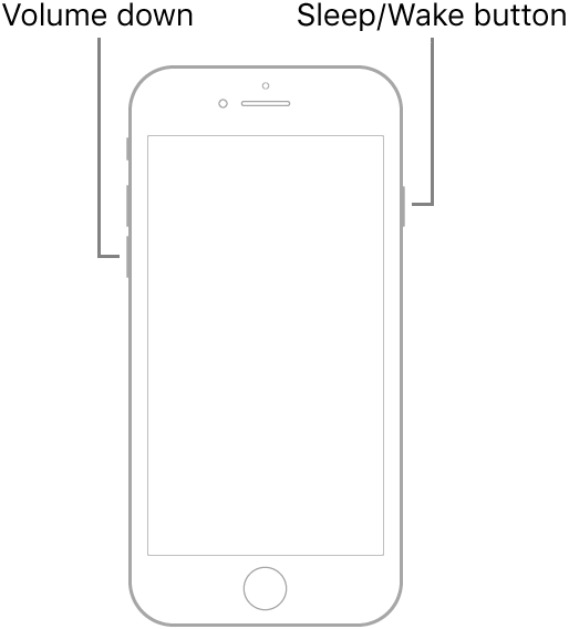 Force reiniciar la serie iPhone 7 