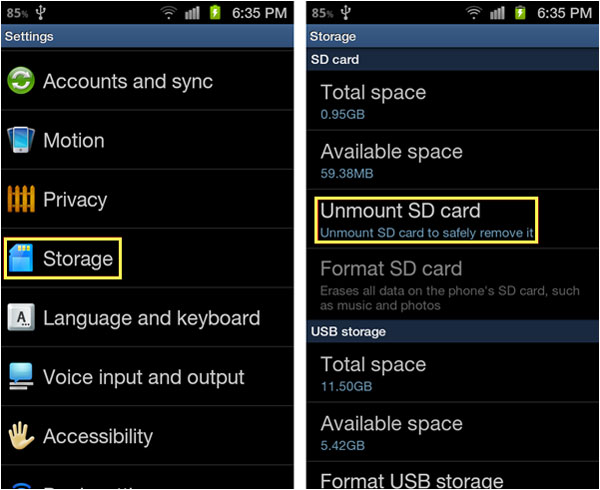 Cómo eliminar los datos de forma permanente de la tarjeta SD del teléfono Android