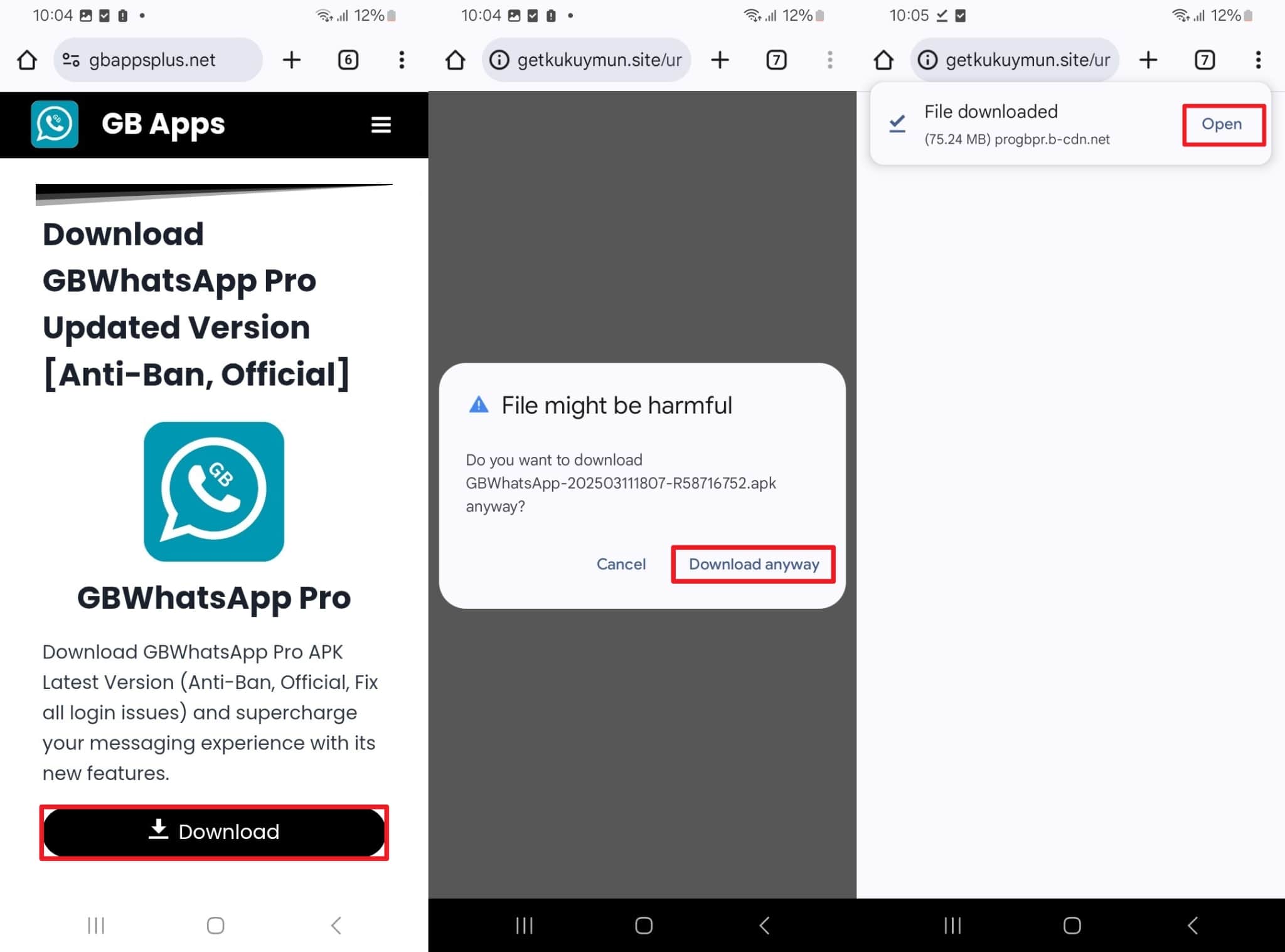 Descargar y abrir gbwhatsapp
