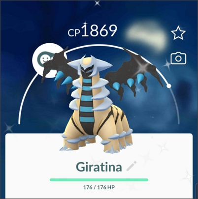 Obtén Giratina brillante