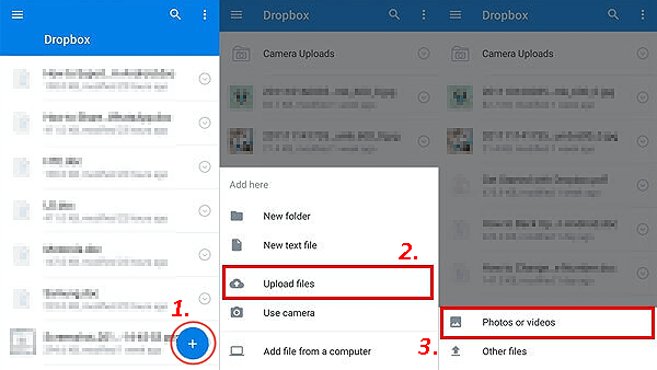 Copie videos de Android al iPhone con Dropbox