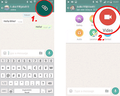 Cómo enviar video de Android a iPhone con WhatsApp