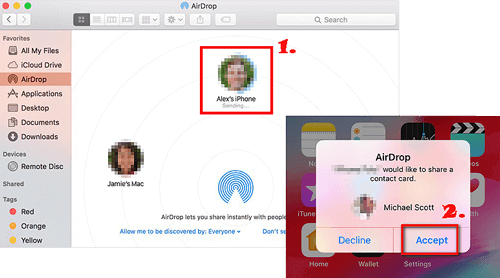 Transfiera videos de Mac a iPhone con Airdrop