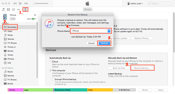 Cómo transferir al nuevo iPad con iTunes