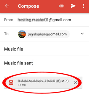 Transferir tonos de llamada de Android a iPhone por correo electrónico
