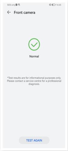Resultado de la prueba de la cámara frontal de Huawei