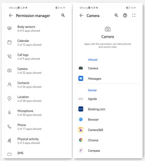 gerente de permiso de Huawei