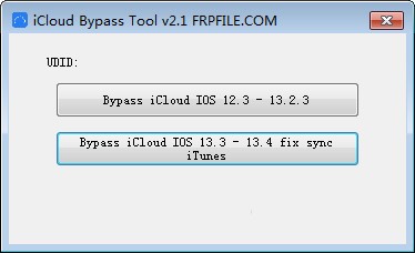 herramienta de bypass iFRPFile iCloud