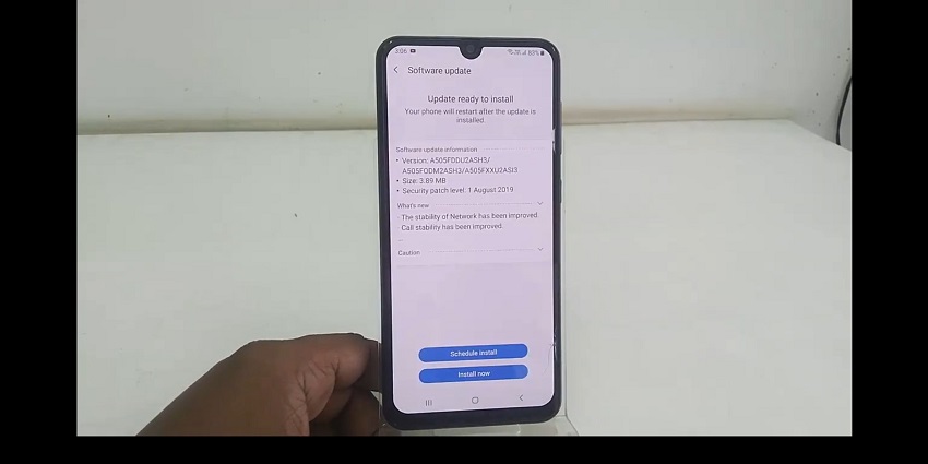 Instalar actualizaciones en Android