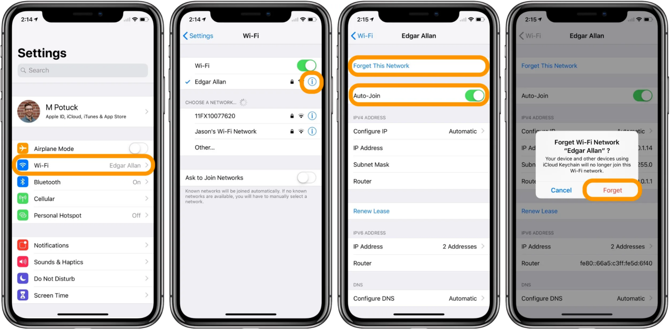 El iPhone 15 no se conectará a Wifi