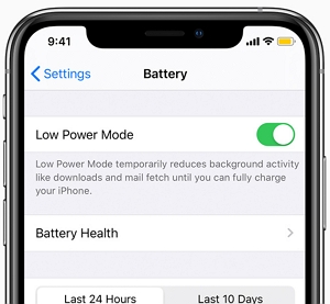 Modo de baja potencia de iPhone