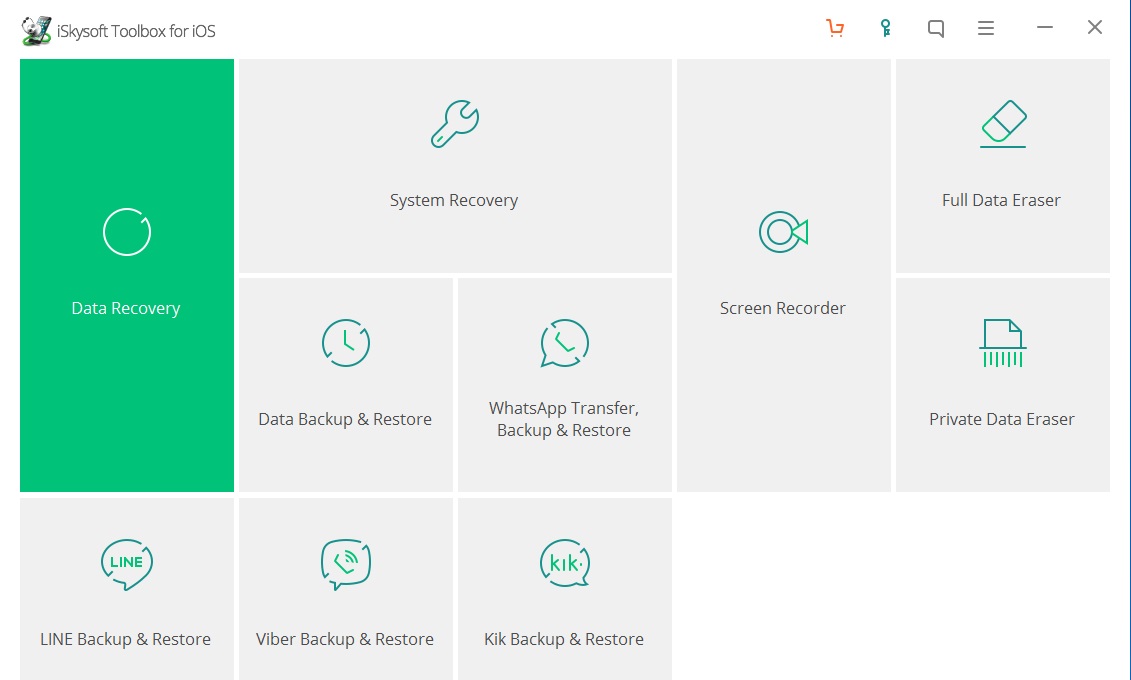 Extractor de copia de seguridad de iPhone como ISKYSOFT DATA Recuperar