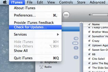 Actualizar iTunes en Mac para arreglar la restauración de iPhone atascada