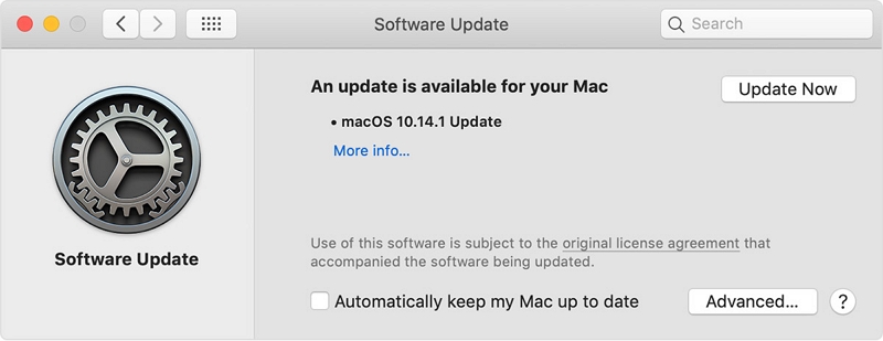 Actualice su software operativo