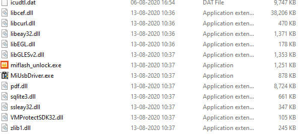 Desbloquear el gestor de arranque en Xiaomi o Redmi con Miflash Unlock EXE