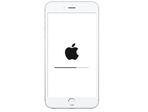 reiniciar iPhone para arreglar los contactos de iPhone nombres faltantes