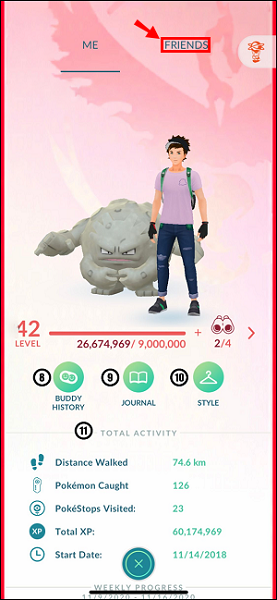 Distancia de comercio Pokemon Go
