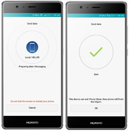 Cómo transferir datos de Sony Xperia a Huawei usando el clon del teléfono